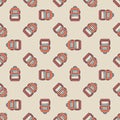Backpack seamless pattern