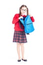 Backpack search Royalty Free Stock Photo