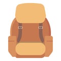 Backpack for travel drawing on white background