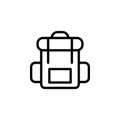 Backpack, travel icon. Element of travel icon. Thin line icon