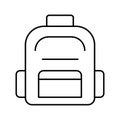Backpack Vector icon which can easily modify or edit Royalty Free Stock Photo