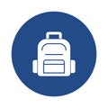 Backpack Vector icon which can easily modify or edit Royalty Free Stock Photo