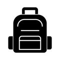 Backpack Vector icon which can easily modify or edit Royalty Free Stock Photo