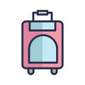 Backpack Vector icon which can easily modify or edit Royalty Free Stock Photo