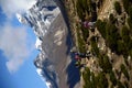 Backpackers in the Everest base camp trail