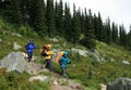 Backpackers near Harmony Lake