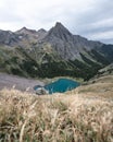 Backpacking around Blue Lakes in Colorado`s San Juan Mountains Royalty Free Stock Photo