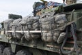Backpacks on a M1126 ICV from Nato Caravan