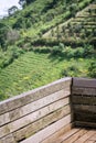 Backrest in the Mountain View in Thailand. Royalty Free Stock Photo