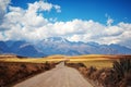 Peru backroad mountain landscape, Sacred Valley. Royalty Free Stock Photo