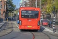 Backside Of Bus 347 At Amsterdam The Netherlands 2019 Royalty Free Stock Photo