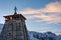 Backside close up of Kedarnath temple Shivratri