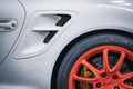 Backside of a Porsche 997 GT2 car Royalty Free Stock Photo