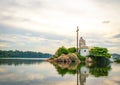 Backside of Saint Mary Statue Island Royalty Free Stock Photo