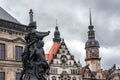 The Cathedral of the Holy Trinity, Katolische Hofkirche in the old town of Dresden, Germany Royalty Free Stock Photo