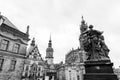 The Cathedral of the Holy Trinity, Katolische Hofkirche in the old town of Dresden, Germany Royalty Free Stock Photo