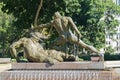 Backside of Theseus and Minotaur at Archibald Memorial Fountain Royalty Free Stock Photo