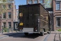 Backside UPS Company Truck At Amsterdam The Netherlands 21-4-2022