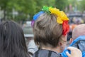 Backside Woman At The Gaypride At Amsterdam The Netherlands 5-8-2023