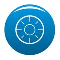 Backsight icon blue vector