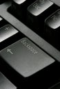 Backspace in black Royalty Free Stock Photo