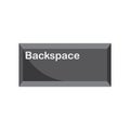 Backspace button icon Royalty Free Stock Photo