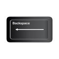 Backspace button icon Royalty Free Stock Photo