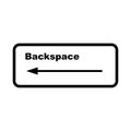 Backspace button icon Royalty Free Stock Photo
