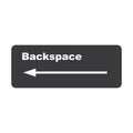 Backspace button icon Royalty Free Stock Photo