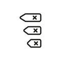 Backspace icon. Delete key symbol. Vector illustration. EPS 10.