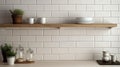 backsplash white subway tile