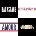 Backstage Amour slogan modern Fashion Slogan for T-shirt graphic vector Print