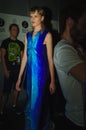 Backstage during fashions show in Madrid