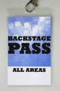 Backstage Pass Royalty Free Stock Photo