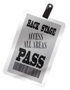 Backstage Pass Plastic Royalty Free Stock Photo