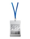 Backstage pass tag illustration design Royalty Free Stock Photo