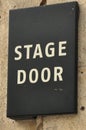 Backstage staff entrance door Royalty Free Stock Photo