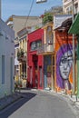 Backstreet Athens Graffiti Royalty Free Stock Photo