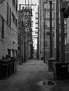 Backstreet in Chicago Downtown Royalty Free Stock Photo