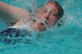 Backstroke swimmer Royalty Free Stock Photo