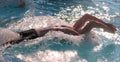 Backstroke Take-Off Royalty Free Stock Photo