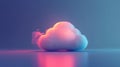 backup blinking cloud storage icon Royalty Free Stock Photo