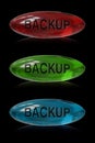 Backup button Royalty Free Stock Photo