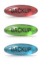 Backup button Royalty Free Stock Photo