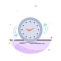 Backup, clock, clockwise, counter, time Flat Color Icon Vector