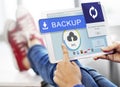 Backup Cloud Upload Sync Data Concept