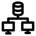 backup, computer bold vector icon which can be easily modified or edited