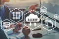 Backup concept, safe data storage Royalty Free Stock Photo