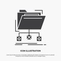 backup, data, files, folder, network Icon. glyph vector gray symbol for UI and UX, website or mobile application Royalty Free Stock Photo