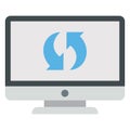 Backup, data sync Color Vector icon which can easily modify or edit Royalty Free Stock Photo